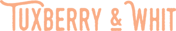 Pink logo for Tuxberry & Whit